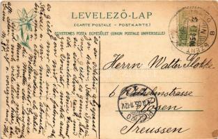 1905 Tátra, Tatry; Zöldtó-völgy. Feitzinger Ede 1902/12. 513. / Grünsee-Thal / lake valley (EK)