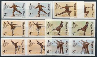 1988 Műkorcsolyázó VB, Budapest 2 db vágott sor az egyik 2Ft kivételével párokban (9.000)