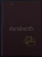 16 vastag fekete lapos A4-es berakó barna borítóval
