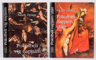 Faludy György 2 műve: Pokolbeli víg napjaim.; Pokolbeli napjaim után.; Bp., 1998-2000., Magyar Világ. Kiadói kartonált papírkötések, jó állapotban.