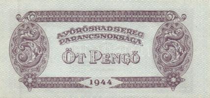 1944. "A Vörös Hadsereg Parancsnoksága" 2P (10x), 5P (10x) T:I,I-