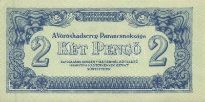 1944. "A Vörös Hadsereg Parancsnoksága" 2P (10x), 5P (10x) T:I,I-