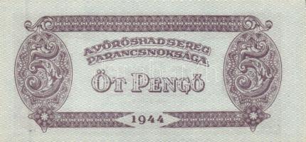 1944. "A Vörös Hadsereg Parancsnoksága" 2P (10x), 5P (10x) T:I,I-