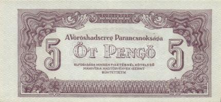 1944. "A Vörös Hadsereg Parancsnoksága" 2P (10x), 5P (10x) T:I,I-