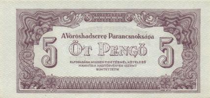 1944. "A Vörös Hadsereg Parancsnoksága" 2P (10x), 5P (10x) T:I,I-