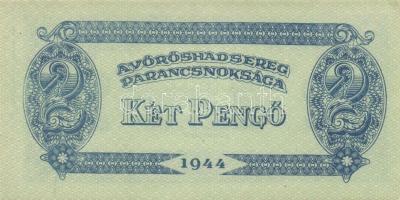 1944. "A Vörös Hadsereg Parancsnoksága" 2P (10x), 5P (10x) T:I,I-