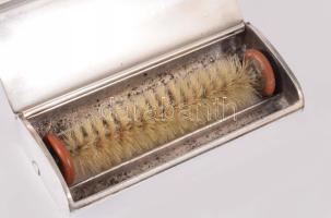 Christofle ezüstözött morzsaszedő, 17x15 cm