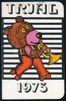 1973 Triál kártyanaptár, kinyitható