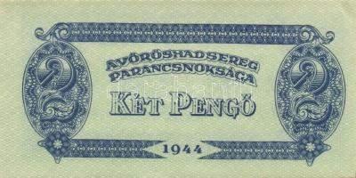 1944. "A Vörös Hadsereg Parancsnoksága" 2P (10x), 5P (10x) T:I,I-