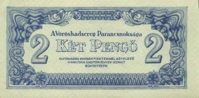 1944. "A Vörös Hadsereg Parancsnoksága" 2P (10x), 5P (10x) T:I,I-