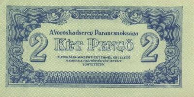 1944. "A Vörös Hadsereg Parancsnoksága" 2P (10x), 5P (10x) T:I,I-