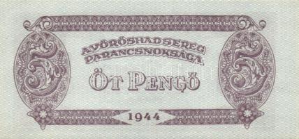 1944. "A Vörös Hadsereg Parancsnoksága" 2P (10x), 5P (10x) T:I,I-