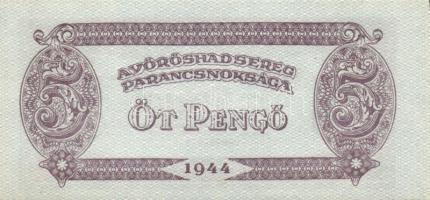 1944. "A Vörös Hadsereg Parancsnoksága" 2P (10x), 5P (10x) T:I,I-