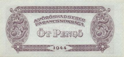 1944. "A Vörös Hadsereg Parancsnoksága" 2P (10x), 5P (10x) T:I,I-