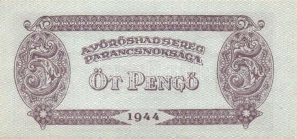 1944. "A Vörös Hadsereg Parancsnoksága" 2P (10x), 5P (10x) T:I,I-