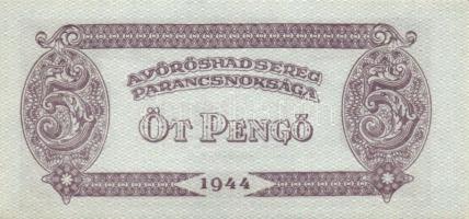 1944. "A Vörös Hadsereg Parancsnoksága" 2P (10x), 5P (10x) T:I,I-