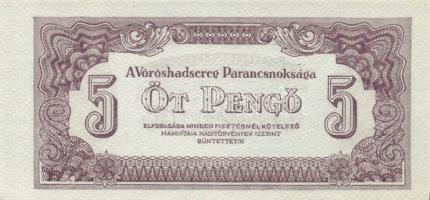 1944. "A Vörös Hadsereg Parancsnoksága" 2P (10x), 5P (10x) T:I,I-