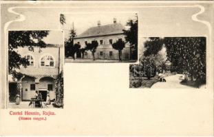 1942 Rajka, Castel Hennin, szálloda, étterem. Art Nouveau (szakadás / tear)