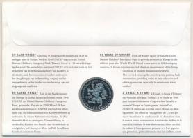 Hollandia 1996. 1Ecu "50 éves az UNICEF" érmés, bélyeges borítékban T:UNC
Netherlands 199...