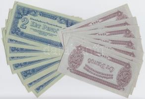 1944. "A Vörös Hadsereg Parancsnoksága" 2P (10x), 5P (10x) T:I,I-