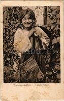 Nagyszeben, Hermannstadt, Sibiu; Cigány lány, erdélyi folklór / Zigeunermädchen / Transylvanian folklore, Gypsy girl. Kunstanstalt Jos. Drotleff Nr. 403. (EB)