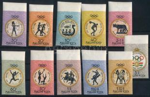 1960 Olimpia (III.) - Róma ívszéli vágott sor (4.000)