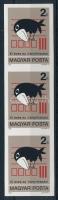1983 Postai irányítószám-rendszer II. vágott hármascsík