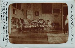 1912 Kunágota, kastély belső. photo (EK)