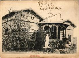 1911 Leányfalu, Szenes villa (ragasztónyom / glue marks)