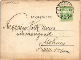 1911 Leányfalu, Szenes villa (ragasztónyom / glue marks)