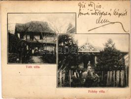 1911 Leányfalu, Tóth és Feleky villa (kis szakadás / small tear)