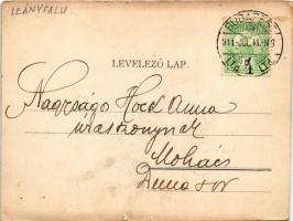 1911 Leányfalu, Tóth és Feleky villa (kis szakadás / small tear)