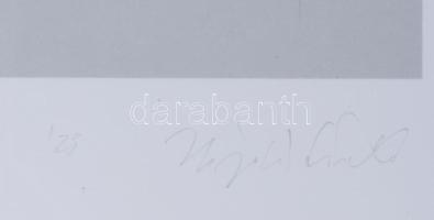 Hajdú László (1938-): Elbukó, 2023. Szitanyomat, papír. Jelzett. Művészpéldány EA 1/1 számozással. 4...