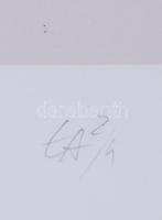 Hajdú László (1938-): Gályavászon a tengeren, 2023. Szitanyomat, papír. Jelzett. Művészpéldány EA 2/...