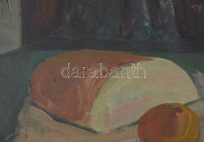 Kántor Lajos (1922-2013): Csendélet Olaj, farost, jelezve balra lent. Hátoldalán Képcsarnok Vállalat...