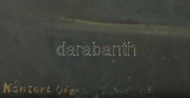 Kántor Lajos (1922-2013): Csendélet Olaj, farost, jelezve balra lent. Hátoldalán Képcsarnok Vállalat...