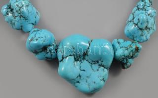 Nagyméretű türkiz nyakék, h: 45 cm