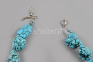 Nagyméretű türkiz nyakék, h: 45 cm