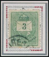 1874 3kr durva vésésjavítással (ex Orbán, Sebestyén aranyérmes kiállítási anyagból)