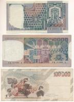 Olaszország 1976. 10.000L + 1977. 50.000L + 1983. 100.000L T:F-VG
Italy 1976. 10.000 Lire + 1977. 5...