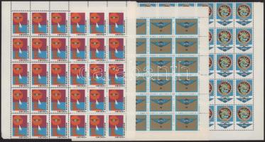 IBUSZ reklámbélyegek 3 klf. 30-as ívdarab