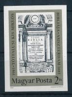 1985 Tótfalusi Kis Miklós bibliája vágott bélyeg