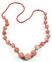 Nagyszemű korall nyaklánc