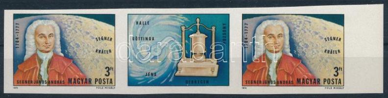 1974 Segner János ívszéli vágott szelvényes hármascsík