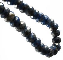 Lapis lazuli nyaklánc ezüst (Ag) kapoccsal, h: 46 cm