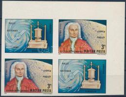 1974 Segner János ívsarki vágott négyestömb, benne fordított állású szelvényes pár