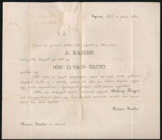 1874 2kr nyomtatványon "SOPRON / DÉLUTÁN"