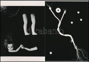 Horna Kati (1912-2000) magyar származású mexikói fotóriporter, szürrealista fotográfus alkotásai, 2 db modern nagyítás, jelzés nélkül, 21x15 cm