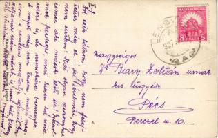 1927 Lengyel, Gróf Apponyi kastély. Özv. Holub Ferencné kiadása