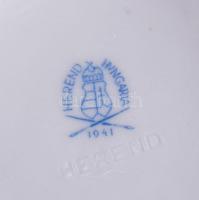 Herendi Viktória mintás váza. Jelzett, aranyozása kopott, m: 22 cm